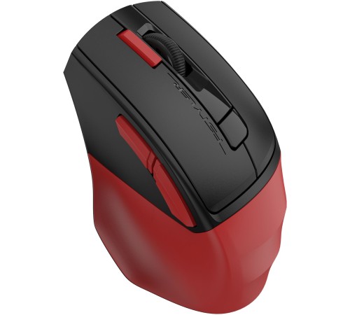 Мышь A4Tech Fstyler FG45CS Air красный/черный оптическая (2000dpi) silent беспроводная USB для ноутбука (7but)
