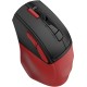 Мышь A4Tech Fstyler FG45CS Air красный/черный оптическая (2000dpi) silent беспроводная USB для ноутбука (7but)