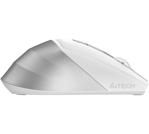 Мышь A4Tech Fstyler FG45CS Air белый/серебристый оптическая (2000dpi) silent беспроводная USB для ноутбука (7but)