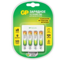 Зарядное устройство GP Rechargeable Е411/100AAAHCCS-2CR1 AA/AAA NiMH 1000mAh (4шт) блистер