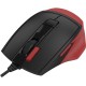 Мышь A4Tech Fstyler FM45S Air красный/черный оптическая (2400dpi) silent USB (7but)