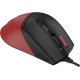 Мышь A4Tech Fstyler FM45S Air красный/черный оптическая (2400dpi) silent USB (7but)