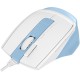 Мышь A4Tech Fstyler FM45S Air голубой/белый оптическая (2400dpi) silent USB (7but)