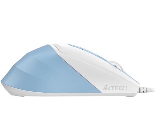 Мышь A4Tech Fstyler FM45S Air голубой/белый оптическая (2400dpi) silent USB (7but)