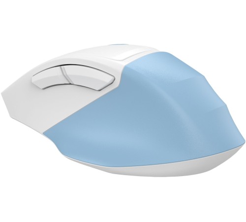 Мышь A4Tech Fstyler FM45S Air голубой/белый оптическая (2400dpi) silent USB (7but)