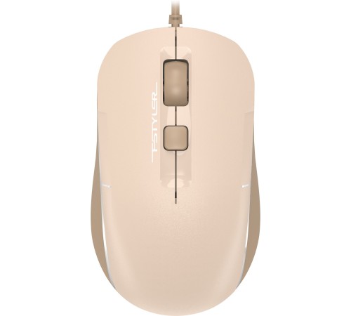 Мышь A4Tech Fstyler FM26 бежевый/коричневый оптическая (2000dpi) BT/Radio USB для ноутбука (3but)