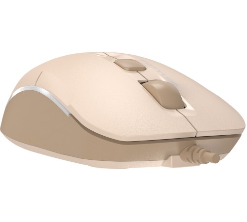 Мышь A4Tech Fstyler FM26 бежевый/коричневый оптическая (2000dpi) BT/Radio USB для ноутбука (3but)
