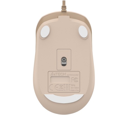 Мышь A4Tech Fstyler FM26 бежевый/коричневый оптическая (2000dpi) BT/Radio USB для ноутбука (3but)