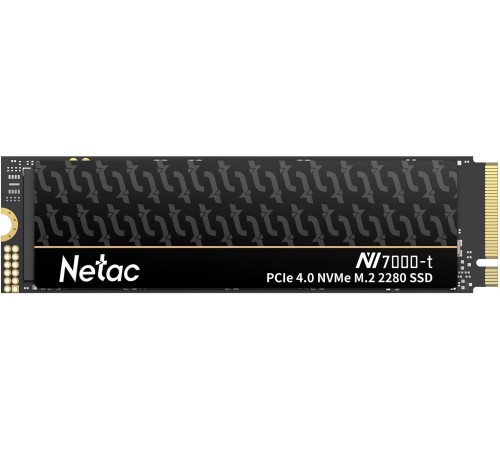 Ssd накопитель Netac SSD NV7000-t 4TB PCIe 4 x4 M.2 2280 NVMe 3D NAND, R/W up to 7300/6700MB/s, TBW 2560TB, slim heatspreader, 5y wty (NT01NV7000t-4T0-E4X) Ssd накопитель Netac SSD NV7000-t 4TB PCIe 4 x4 M.2 2280 NVMe 3D NAND, R/W up to 7300/6700MB/s, TBW 2560TB, slim heatspreader, 5y wty (NT01NV7000t-4T0-E4X)