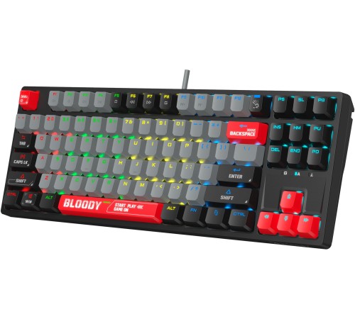 Клавиатура A4Tech Bloody S87 Energy механическая черный/красный USB for gamer LED (S87 USB ENERGY RED) Клавиатура A4Tech Bloody S87 Energy механическая черный/красный USB for gamer LED (S87 USB ENERGY RED)