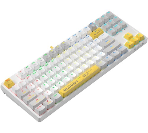 Клавиатура A4Tech Bloody S87 Energy механическая белый USB for gamer LED (S87 USB ENERGY WHITE)