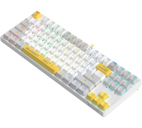 Клавиатура A4Tech Bloody S87 Energy механическая белый USB for gamer LED (S87 USB ENERGY WHITE)