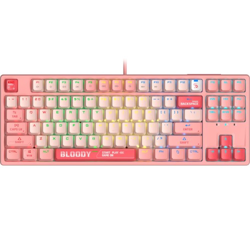 Клавиатура A4Tech Bloody S87 Energy механическая розовый USB for gamer LED (S87 USB ENERGY PINK) Клавиатура A4Tech Bloody S87 Energy механическая розовый USB for gamer LED (S87 USB ENERGY PINK)