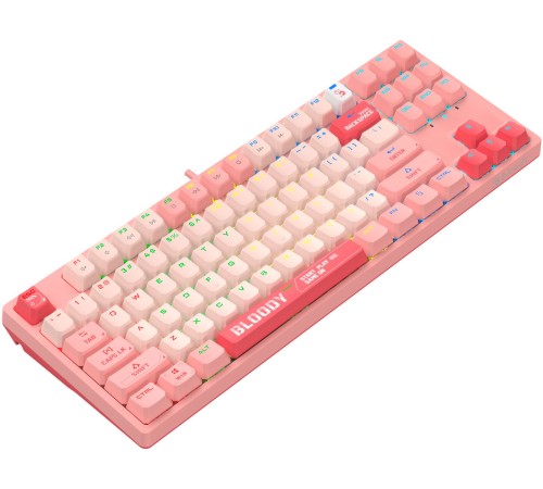 Клавиатура A4Tech Bloody S87 Energy механическая розовый USB for gamer LED (S87 USB ENERGY PINK) Клавиатура A4Tech Bloody S87 Energy механическая розовый USB for gamer LED (S87 USB ENERGY PINK)