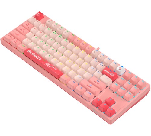 Клавиатура A4Tech Bloody S87 Energy механическая розовый USB for gamer LED (S87 USB ENERGY PINK) Клавиатура A4Tech Bloody S87 Energy механическая розовый USB for gamer LED (S87 USB ENERGY PINK)