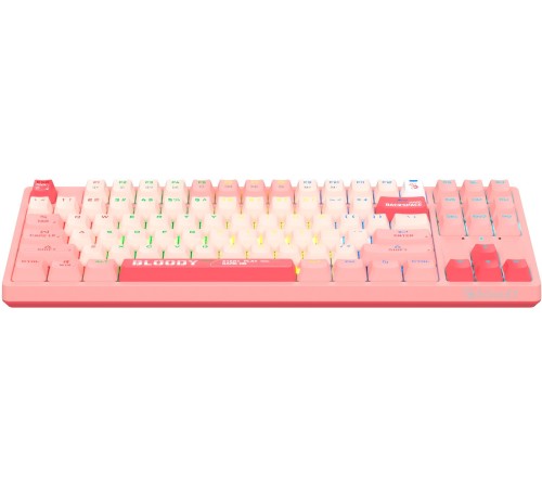 Клавиатура A4Tech Bloody S87 Energy механическая розовый USB for gamer LED (S87 USB ENERGY PINK) Клавиатура A4Tech Bloody S87 Energy механическая розовый USB for gamer LED (S87 USB ENERGY PINK)