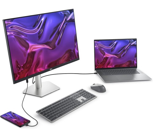 Монитор Dell 27" S2723HC серебристый/черный IPS LED 4ms 16:9 HDMI M/M матовая HAS Piv 1000:1 300cd 178гр/178гр 1920x1080 VGA DP FHD USB 4.86кг