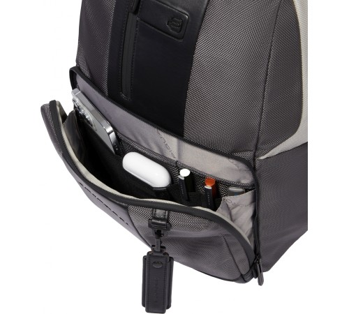 Рюкзак Piquadro Brief2 Special CA3214BR2S/GRN серый/черный нейлон/натур.кожа