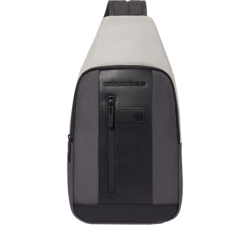 Рюкзак слинг мужской Piquadro Brief2 Special CA4536BR2S/GRN серый/черный нейлон/натур.кожа Рюкзак слинг мужской Piquadro Brief2 Special CA4536BR2S/GRN серый/черный нейлон/натур.кожа