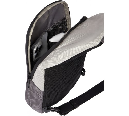 Рюкзак слинг мужской Piquadro Brief2 Special CA4536BR2S/GRN серый/черный нейлон/натур.кожа Рюкзак слинг мужской Piquadro Brief2 Special CA4536BR2S/GRN серый/черный нейлон/натур.кожа