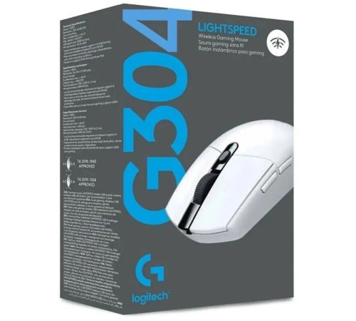 Мышь Logitech G304 Lightspeed белый оптическая (12000dpi) беспроводная USB (6but)