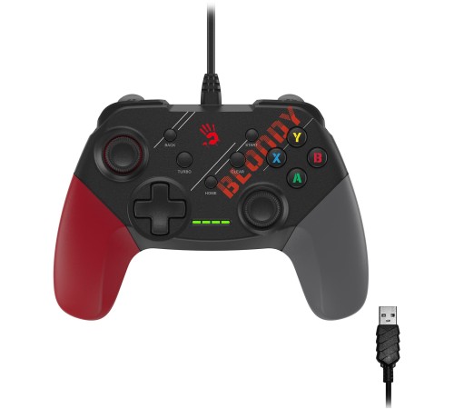 Геймпад A4Tech GP30 Sports черный/красный USB виброотдача обратная связь (GP30 SPORTS RED) Геймпад A4Tech GP30 Sports черный/красный USB виброотдача обратная связь (GP30 SPORTS RED)