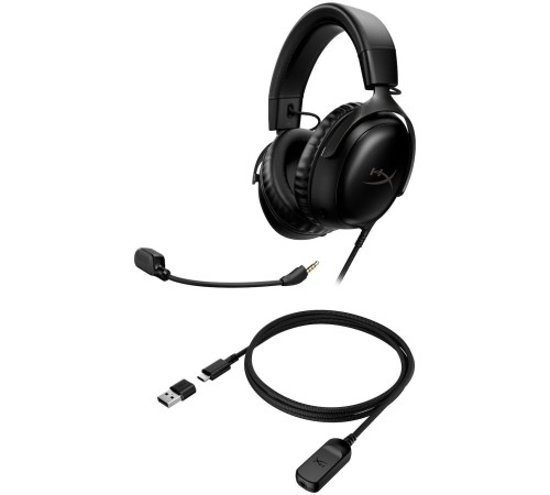 Наушники с микрофоном HyperX Cloud III черный 1.2м мониторные оголовье (727A8AA)