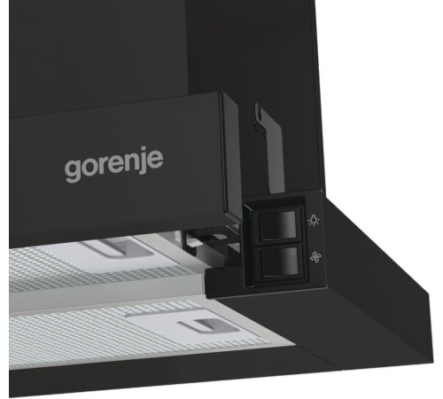 Вытяжка встраиваемая Gorenje TH606E7B черный управление: кнопочное (1 мотор) Вытяжка встраиваемая Gorenje TH606E7B черный управление: кнопочное (1 мотор)