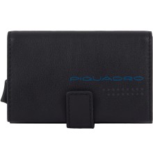 Чехол для кредитных карт Piquadro Urban PP5649UB00R/NGR черный/серый натур.кожа