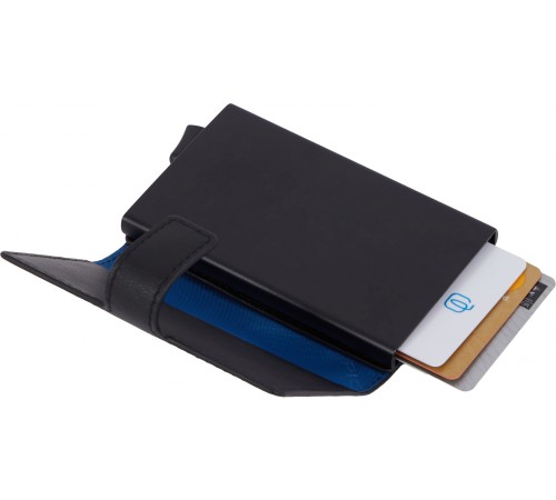 Чехол для кредитных карт Piquadro Urban PP5649UB00R/NGR черный/серый натур.кожа Чехол для кредитных карт Piquadro Urban PP5649UB00R/NGR черный/серый натур.кожа