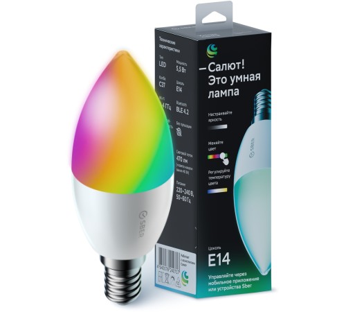 Умная лампа Sber Smart Home SBDV-00117 E14