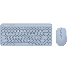 Клавиатура + мышь A4Tech Fstyler FG3200 Air клав:синий мышь:синий USB беспроводная slim Multimedia