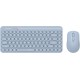 Клавиатура + мышь A4Tech Fstyler FG3200 Air клав:синий мышь:синий USB беспроводная slim Multimedia