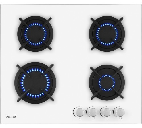 Газовая варочная поверхность Weissgauff HG 640 WG белый