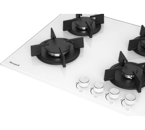 Газовая варочная поверхность Weissgauff HG 640 WG белый