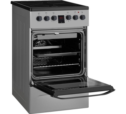 Плита Электрическая Weissgauff WES 2V16 SE серебристый стеклокерамика (без крышки)