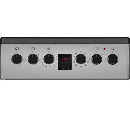 Плита Электрическая Weissgauff WES 2V16 SE серебристый стеклокерамика (без крышки)