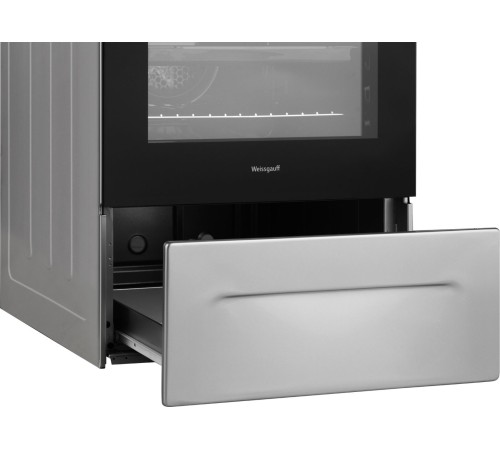 Плита Электрическая Weissgauff WES 2V16 SE серебристый стеклокерамика (без крышки)
