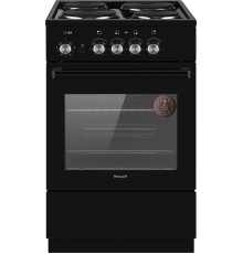 Плита Электрическая Weissgauff WES E2V00 BS черный эмаль (без крышки)