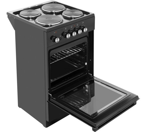 Плита Электрическая Weissgauff WES E2V00 BS черный эмаль (без крышки)