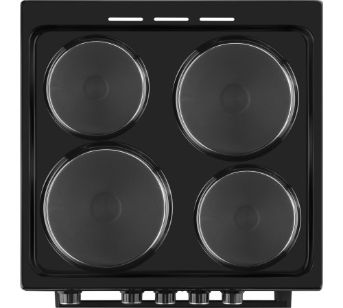 Плита Электрическая Weissgauff WES E2V00 BS черный эмаль (без крышки)