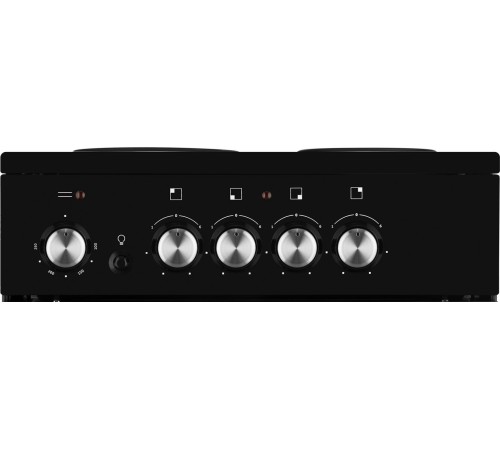 Плита Электрическая Weissgauff WES E2V00 BS черный эмаль (без крышки)