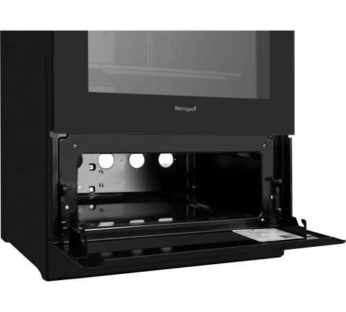 Плита Электрическая Weissgauff WES E2V00 BS черный эмаль (без крышки)