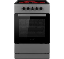 Плита Электрическая Weissgauff WES E2V05 S серебристый стеклокерамика (без крышки)