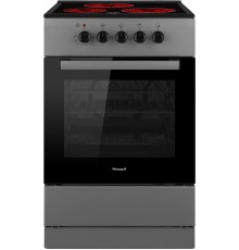 Плита Электрическая Weissgauff WES E2V05 S серебристый стеклокерамика (без крышки)