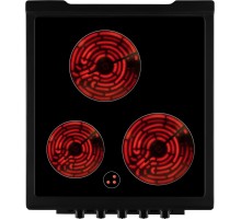 Плита Электрическая Weissgauff WES E2V05 B черный стеклокерамика (без крышки)