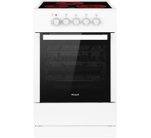 Плита Электрическая Weissgauff WES E2V05 W белый стеклокерамика (без крышки)