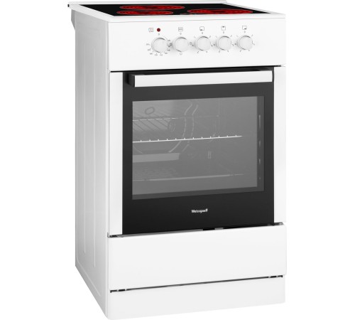 Плита Электрическая Weissgauff WES E2V05 W белый стеклокерамика (без крышки)