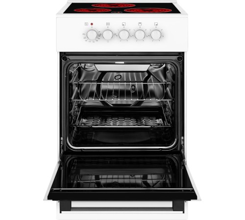 Плита Электрическая Weissgauff WES E2V05 W белый стеклокерамика (без крышки)