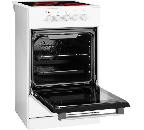 Плита Электрическая Weissgauff WES E2V05 W белый стеклокерамика (без крышки)